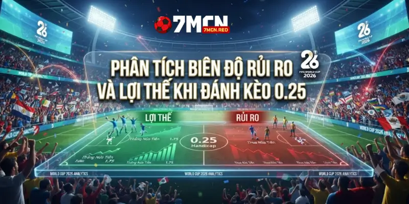 Phân tích biên độ rủi ro và lợi thế khi đánh kèo 0.25