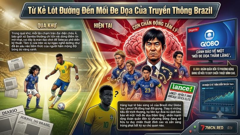 Phản ứng dè chừng của truyền thông Brazil trước sức mạnh của tuyển Nhật Bản tại World Cup 2026