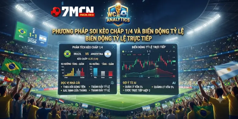 Phương pháp soi kèo chấp 1/4 và biến động tỷ lệ