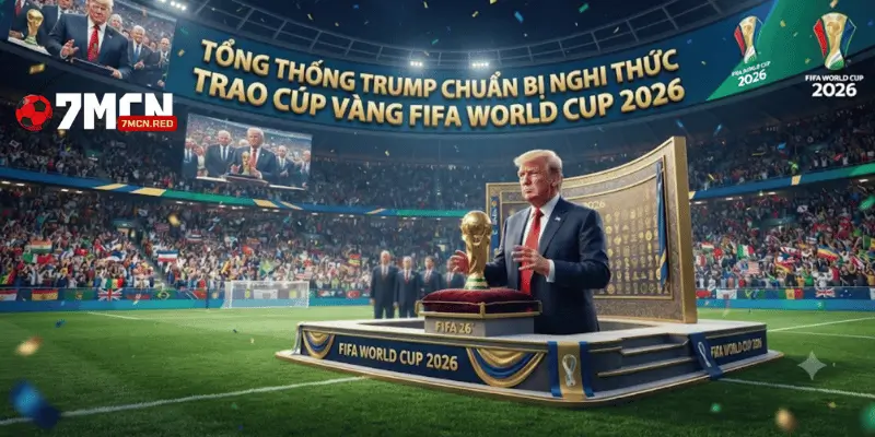 Tổng thống Trump chuẩn bị nghi thức trao cúp vàng FIFA World Cup 2026